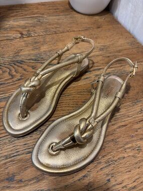 MICHAEL KORS Gold Sandals Women’s Size 5 / 5.5